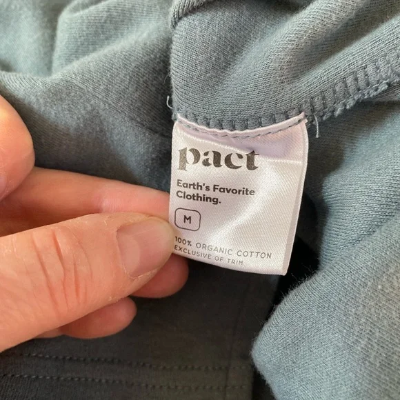 Pact Airplane Tank Dress Hooded Sage Green Pockets Organic Cotton Athleisure - Picture 13 of 14